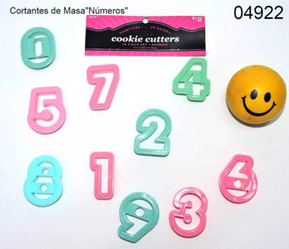 Imagen de CORTANTES DE MASA NUMEROS PLASTICOS 9.24